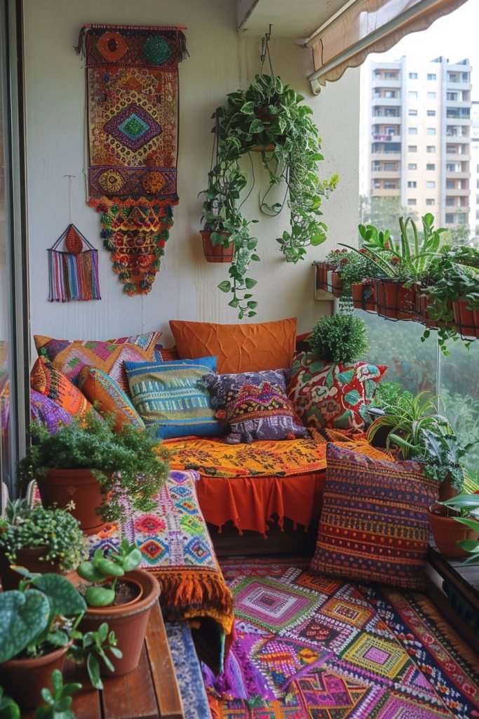 Boho Chic Balcony Nook