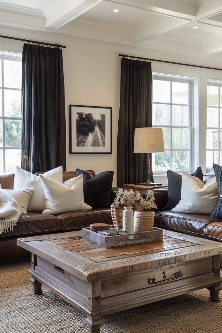 29 Black Curtains Living Room Ideas For Modern Glam - Courtneys World