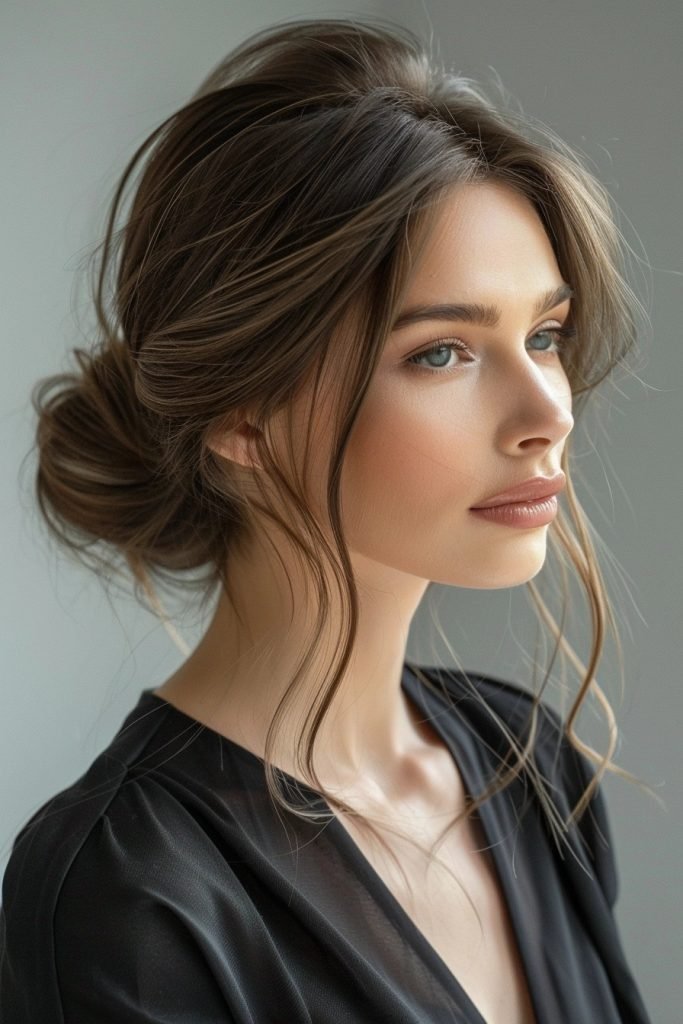 Chignon hairstyles for long hair