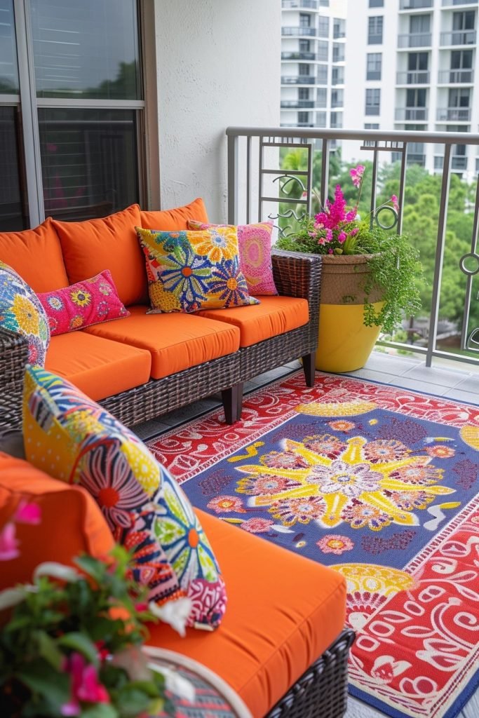 Color Pop Balcony Decor