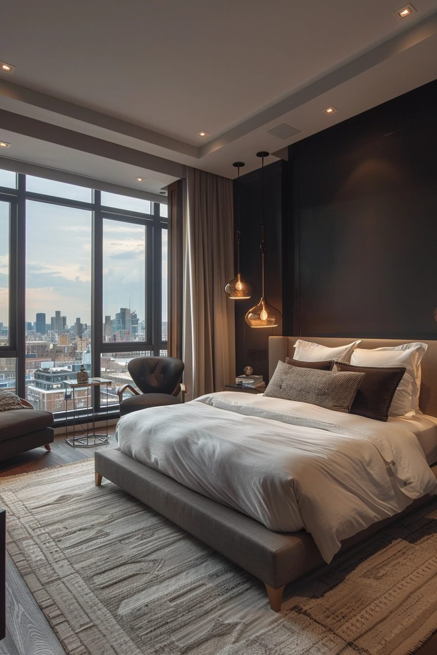 Urban Penthouse Suite With Observation Reference: 29 Urban Bedrooms To Inspire Your City Living