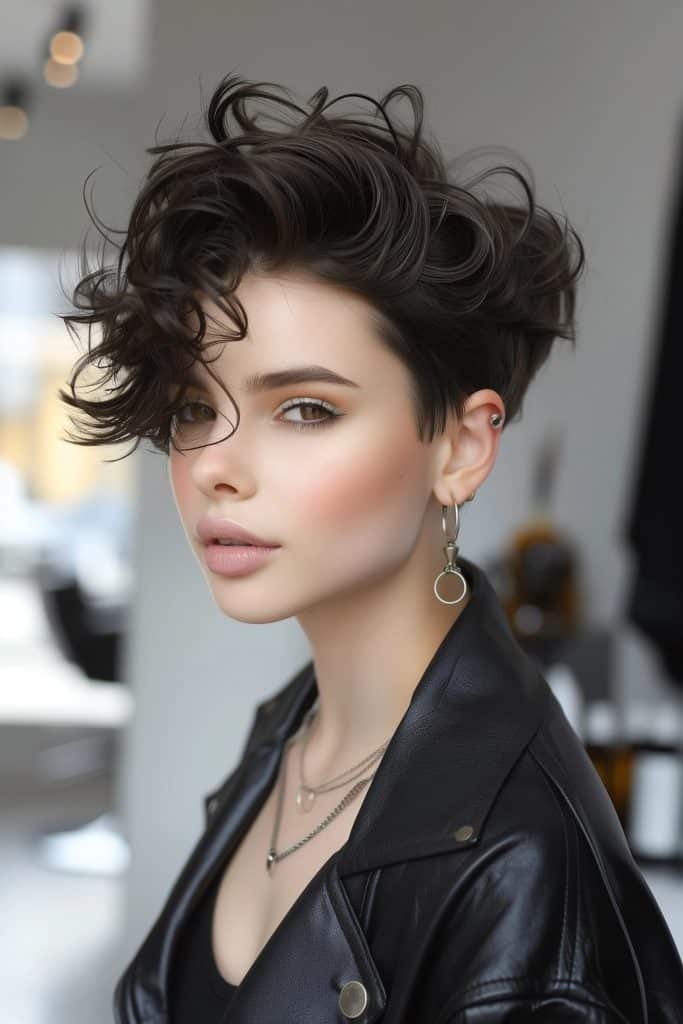 Curly Pixie hairstyles for short hair