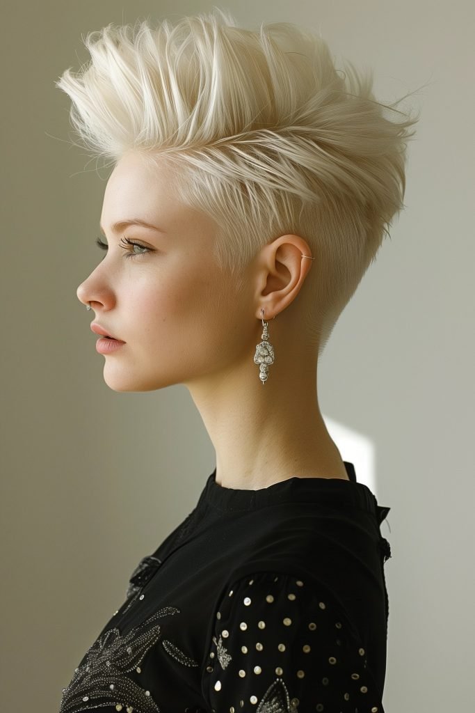 Edgy Mohawk hairstyles for short hair