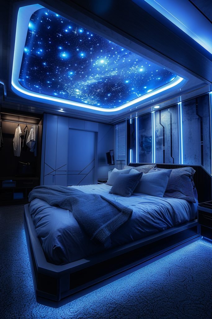 Galactic Glow Bedroom