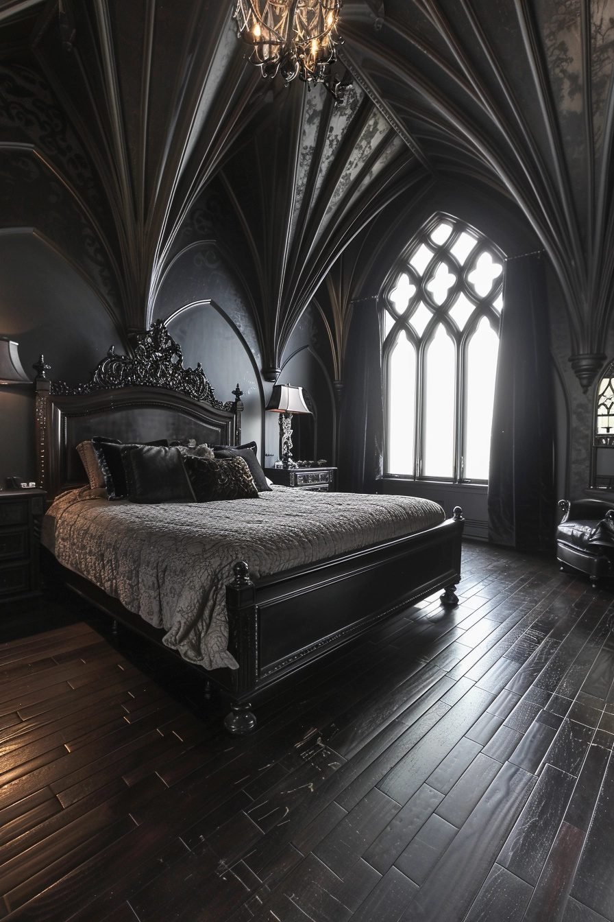 29 Gothic Bedroom Ideas To Create A Dramatic Atmosphere - Courtneys World