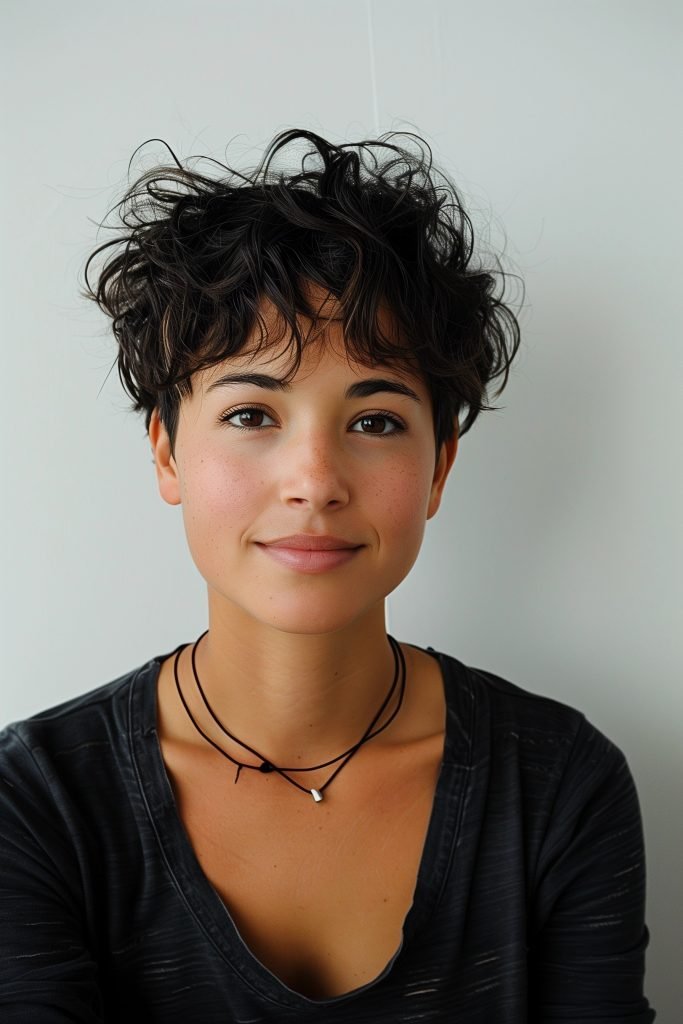 Messy Crop hairstyles for short hair
