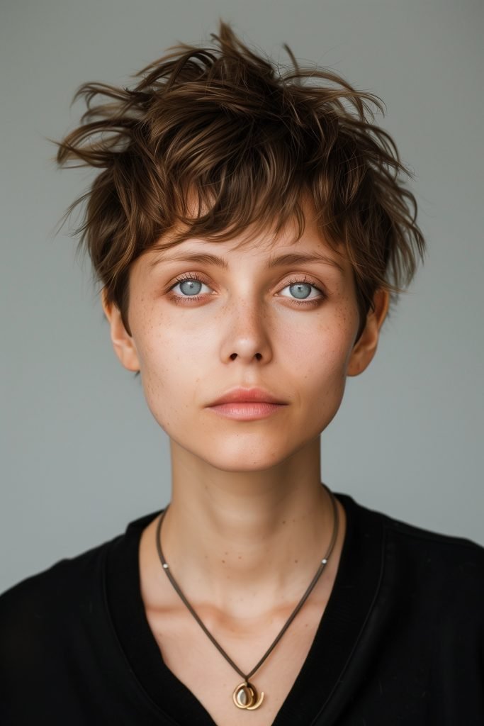 Messy Crop hairstyles for short hair