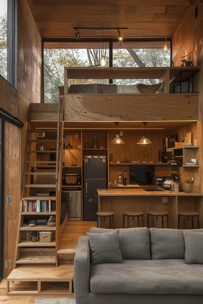 Micro Barn Living Space