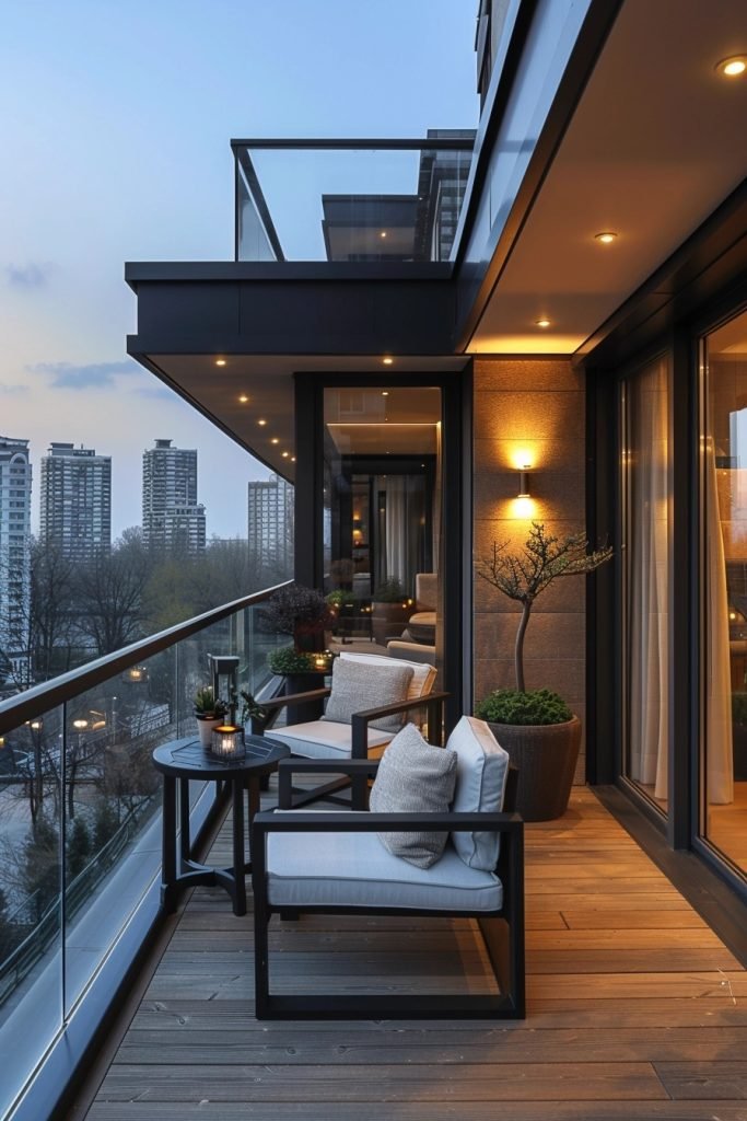 Minimalist Balcony Retreat
