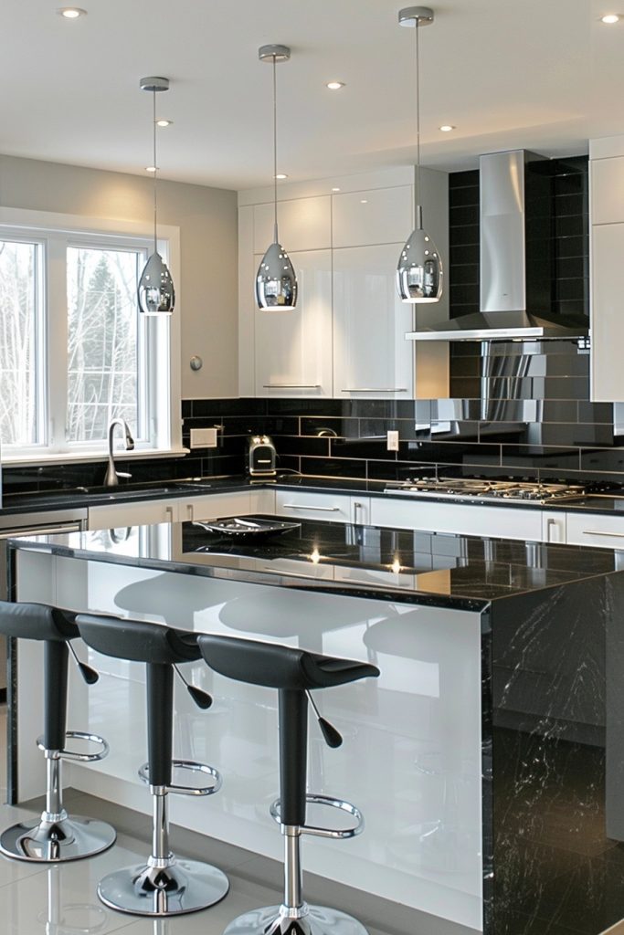 Monochrome Elegance Kitchens