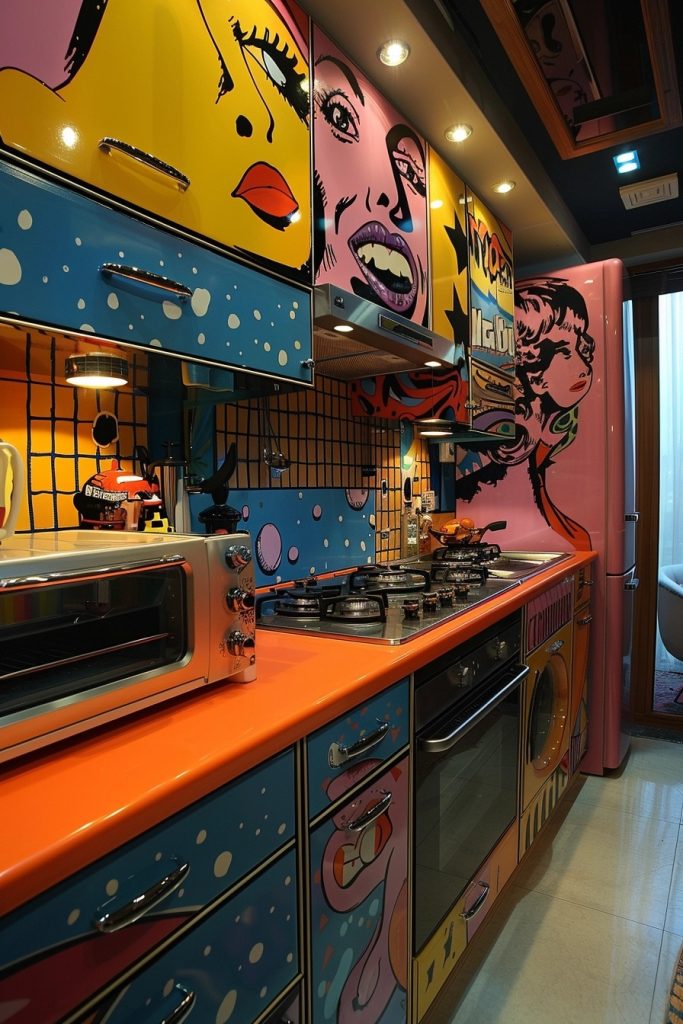 Pop Art Inspired Kitchens