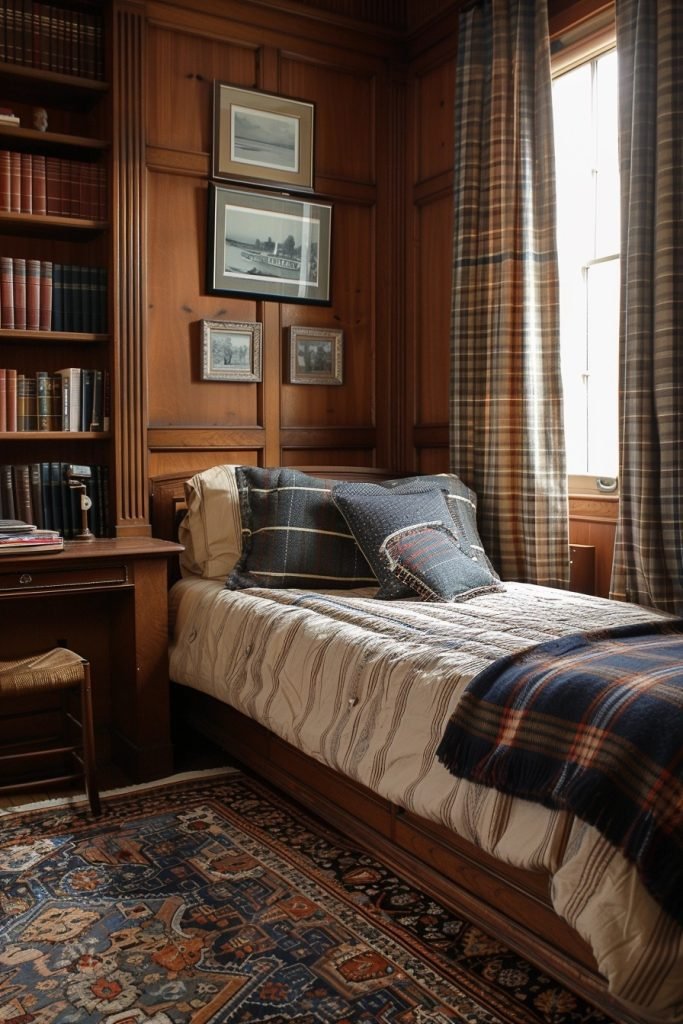 Preppy and Polished Dorm Room