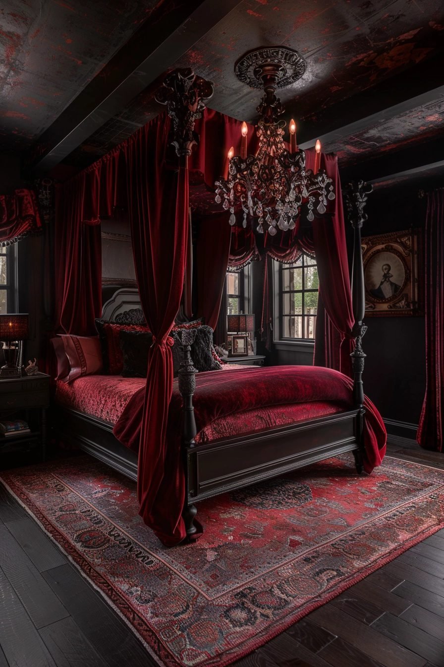 29 Gothic Bedroom Ideas To Create A Dramatic Atmosphere - Courtneys World