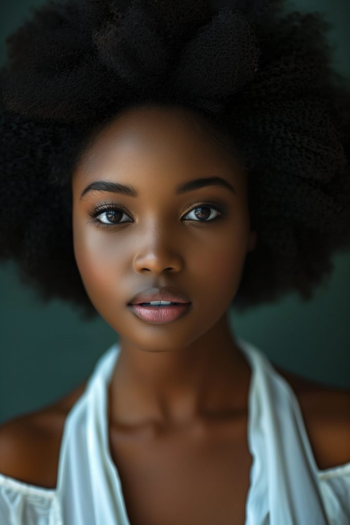 Short Afro hairstyles for short hair