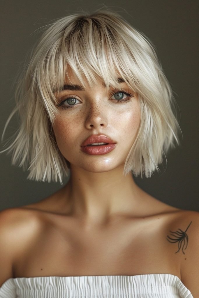 Short Bob with Bangs hairstyles for short hair