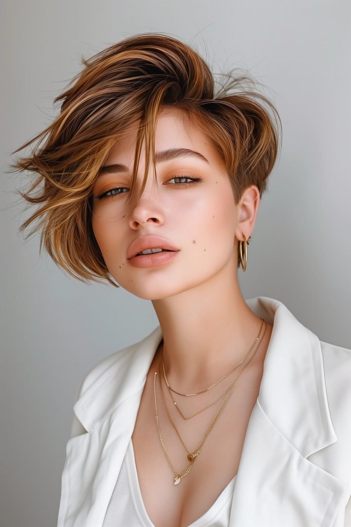 Short Pompadour hairstyles for short hair