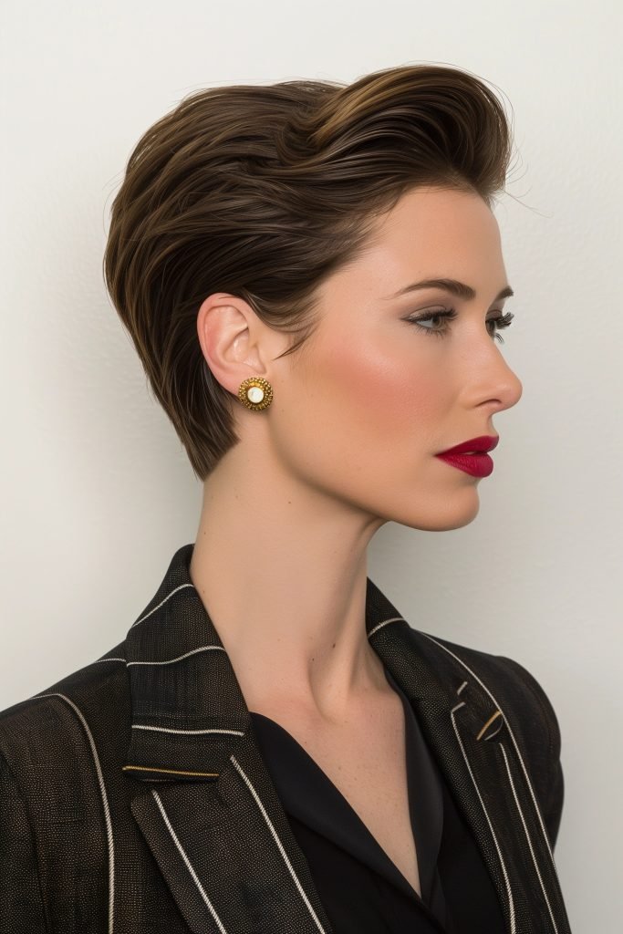 Short Pompadour hairstyles for short hair