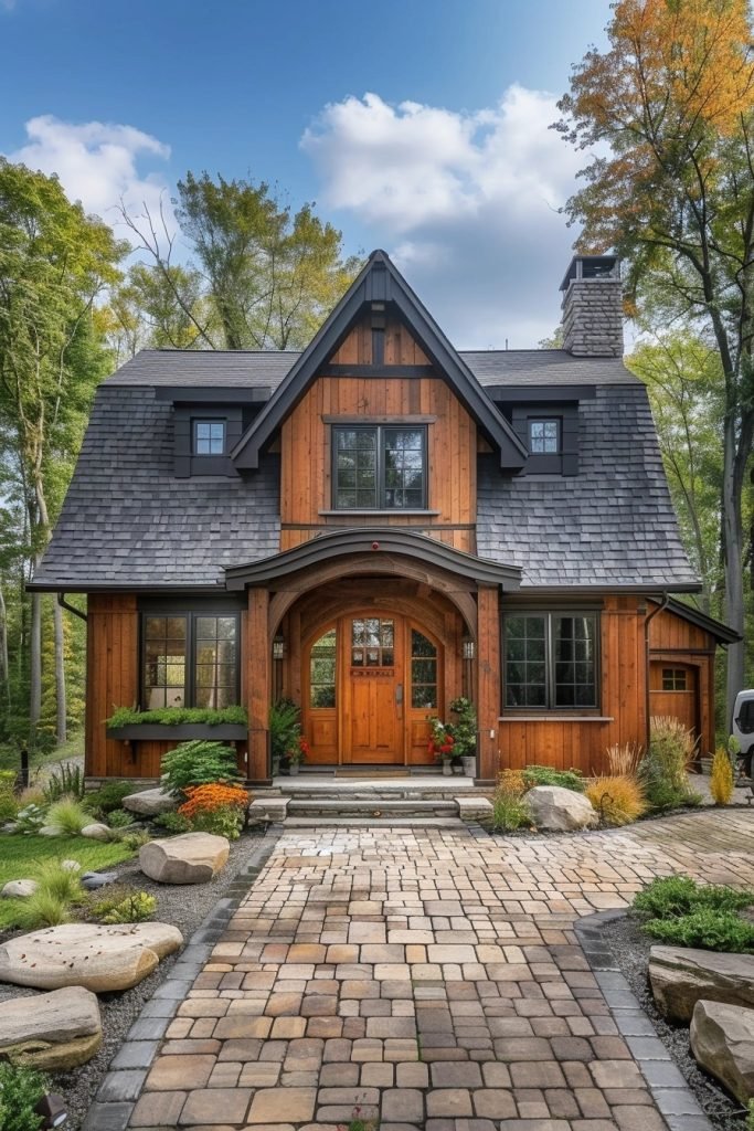 Suburban Small Barn Residence