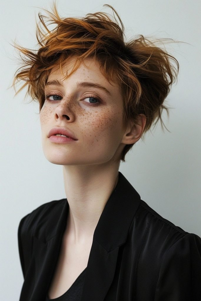 Textured Fringe hairstyles for short hair