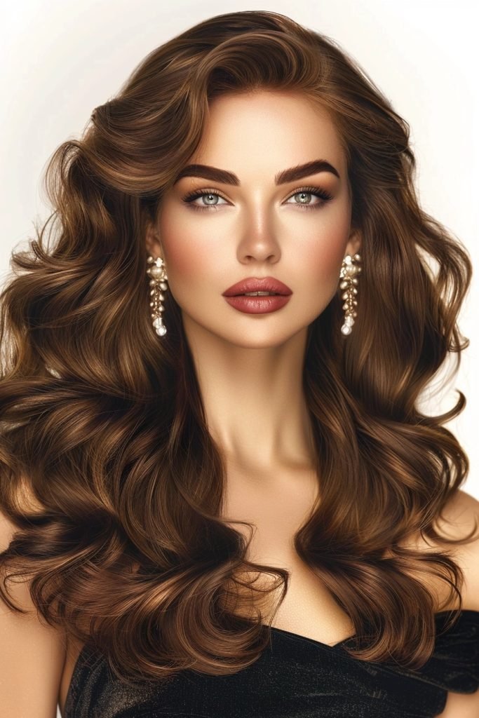 Voluminous Curls hairstyles for long hair