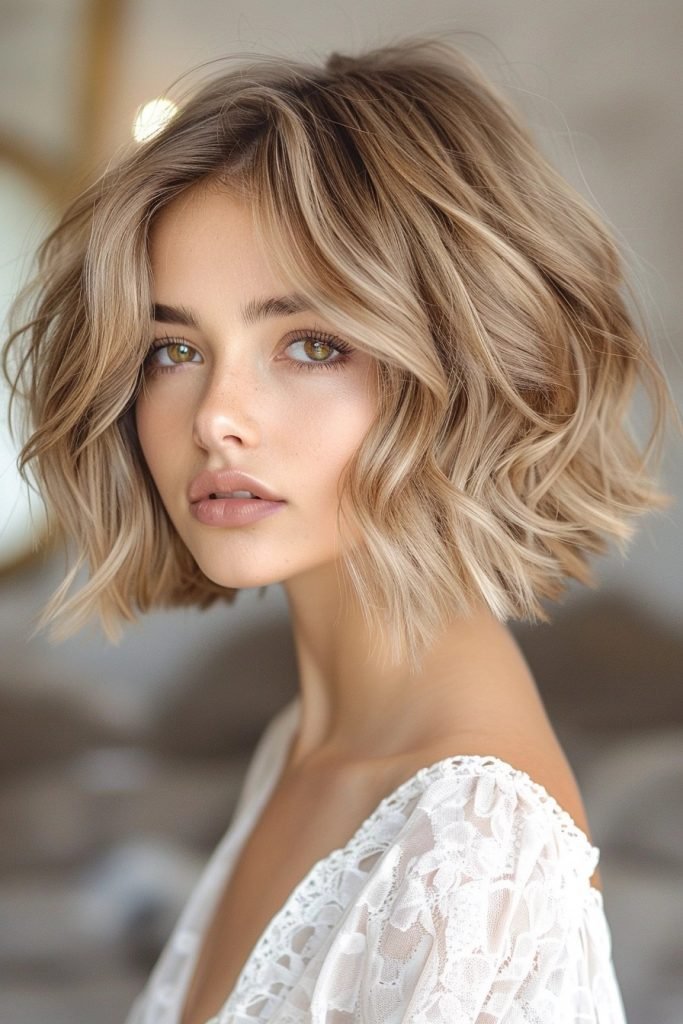 Wavy Bob hairstyles for short hair