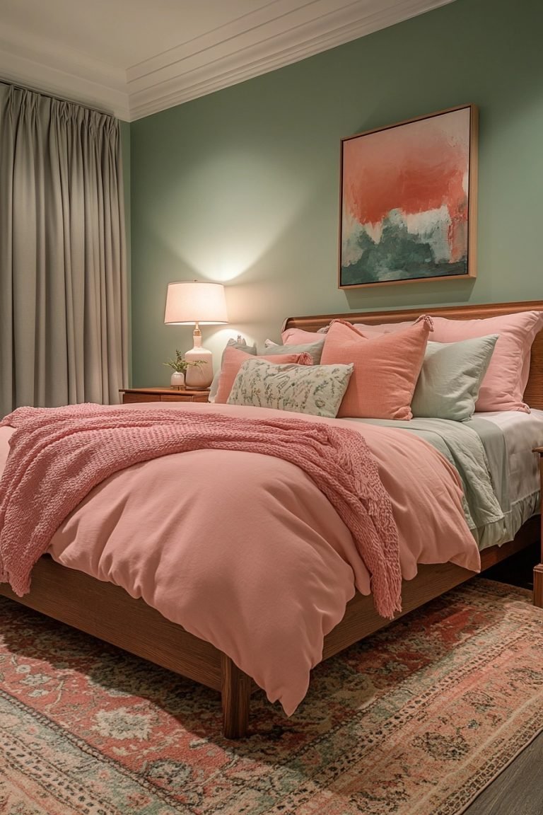 29 Green And Pink Bedroom Ideas For A Chic And Trendy Vibe Courtneys
