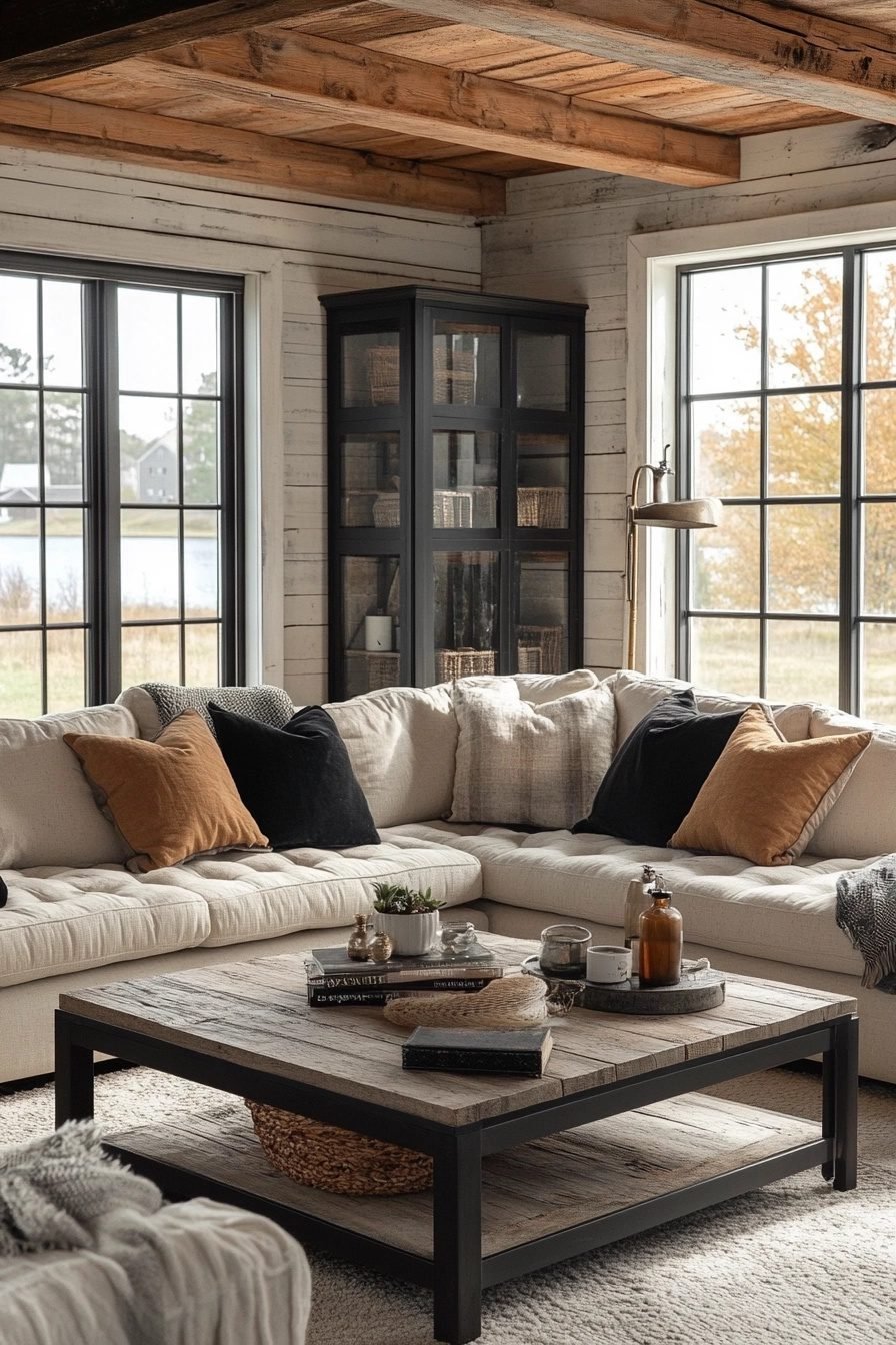29 Industrial Farmhouse Living Room Ideas For A Unique Touch