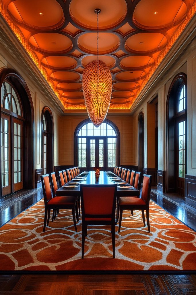 Bold Geometric Banquet Hall