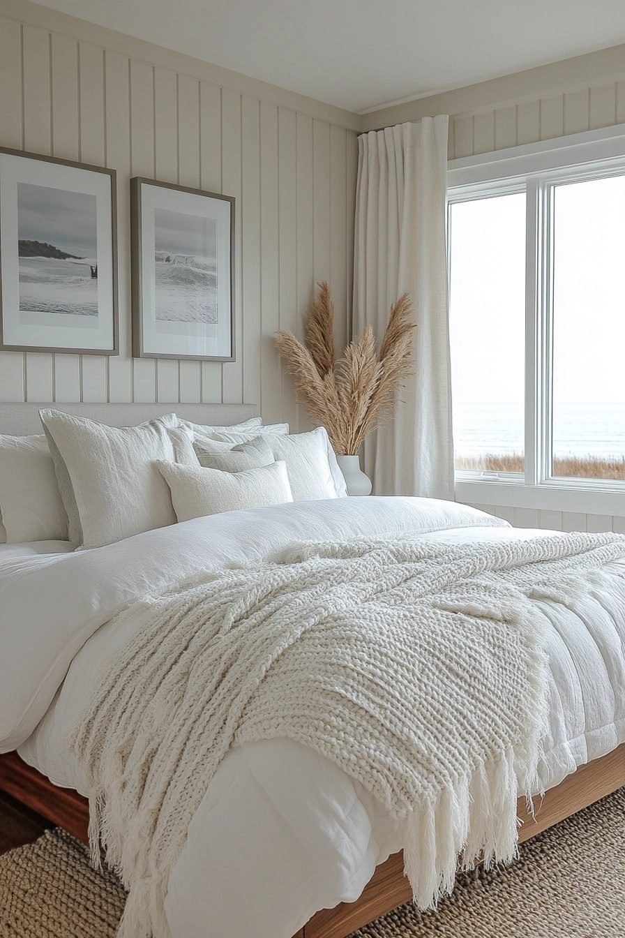 29 Coastal Farmhouse Bedroom Ideas For A Cozy Coastal Retreat ...