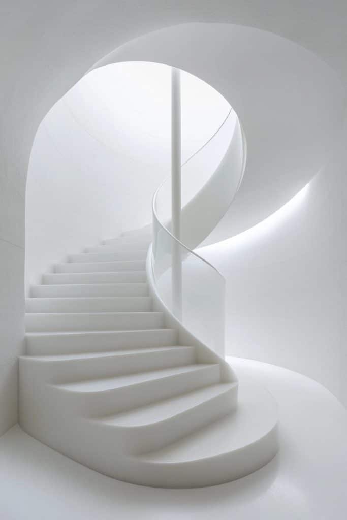 Bright White Spiral