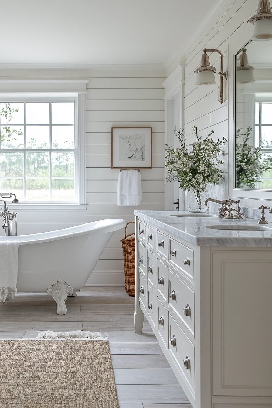 Modern Farmhouse Interior Design Bathroom: Timeless Elegance Meets ...