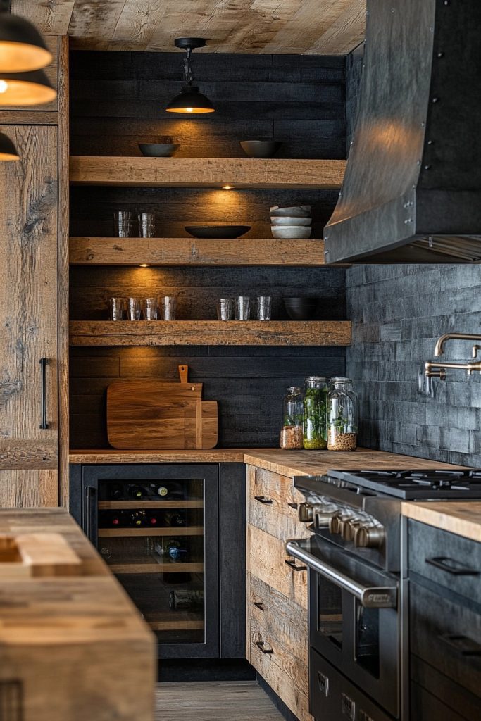 Chic Industrial Woodwork Kitchen