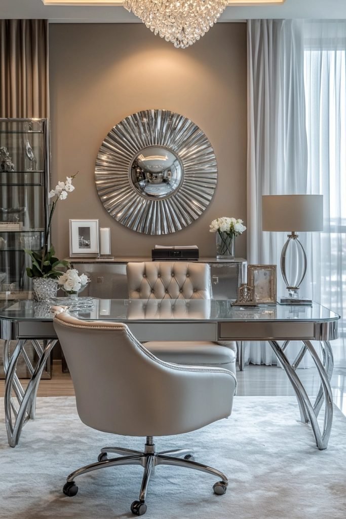 Chrome and Glass Chic