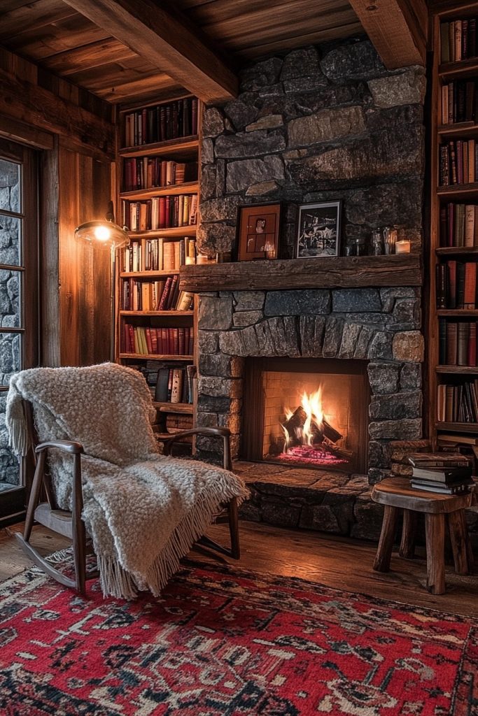 Cozy Fireside Nook