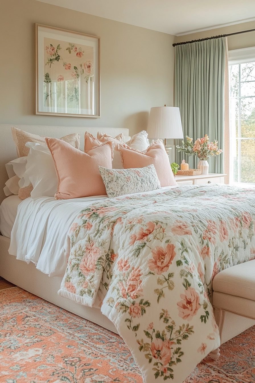 29 Sage Green And Peach Bedroom Ideas For A Chic And Tranquil Vibe ...