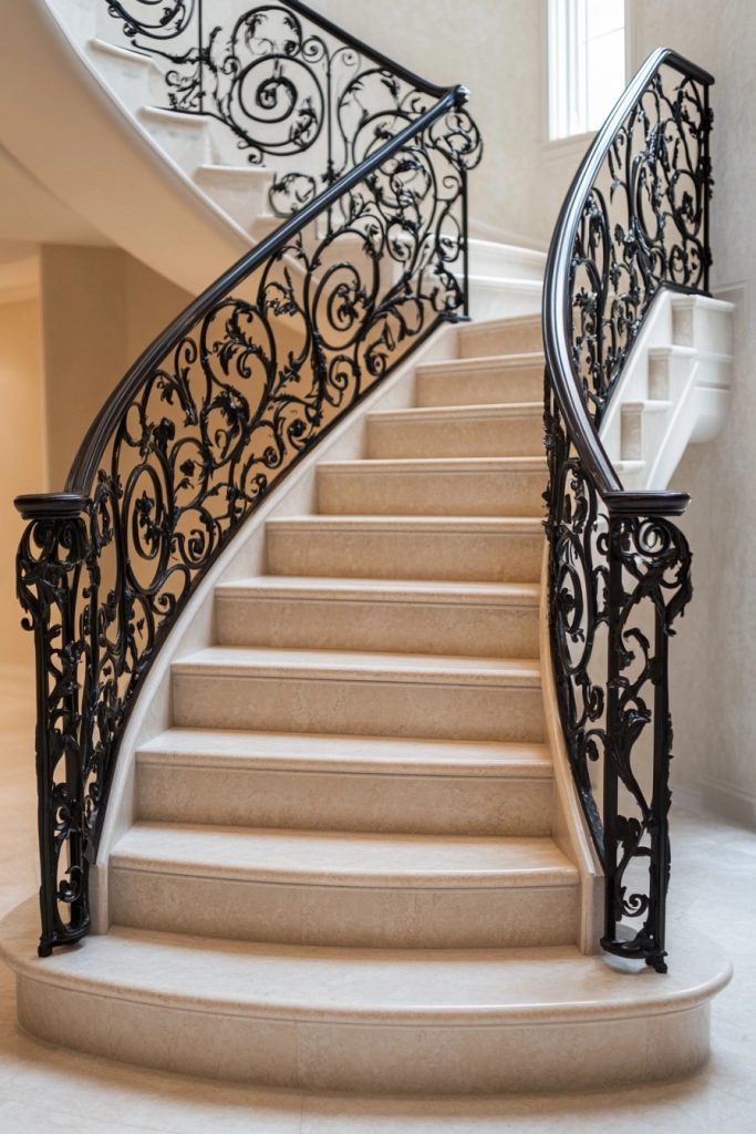 Elegant Iron Scrollwork