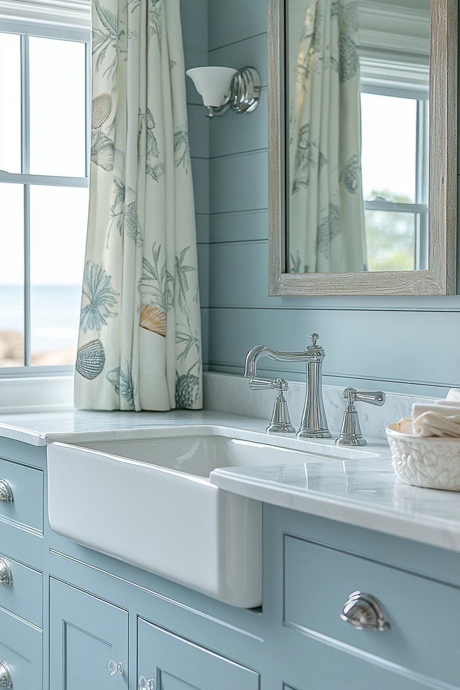 29 Coastal Farmhouse Bathroom Ideas To Create A Serene Oasis