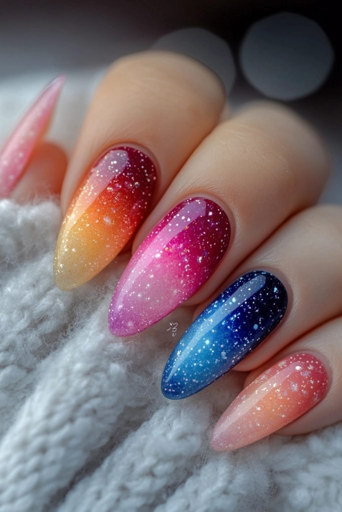 Galaxy Nails back to school nails