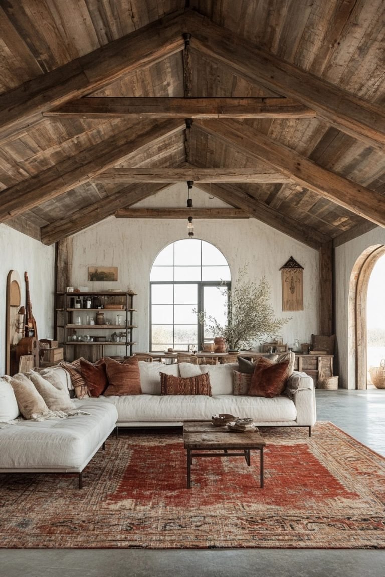 29 Industrial Farmhouse Living Room Ideas For A Unique Touch ...
