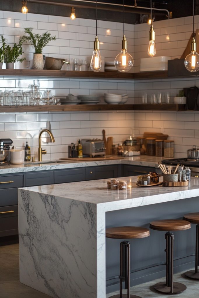 Industrial Luxe Kitchenette