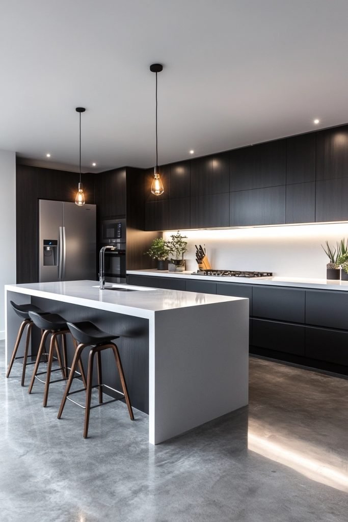 Minimalist Monochrome Kitchen
