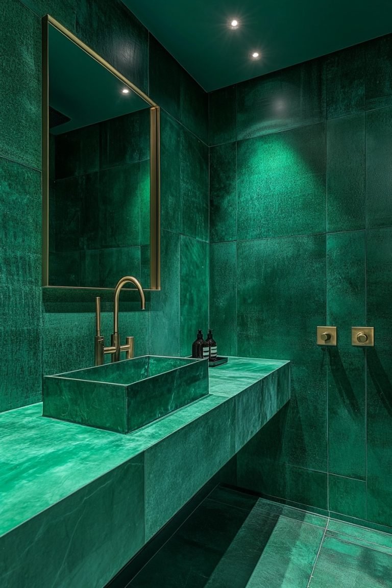 29 Emerald Green And Gold Bathroom Ideas For A Luxurious Space