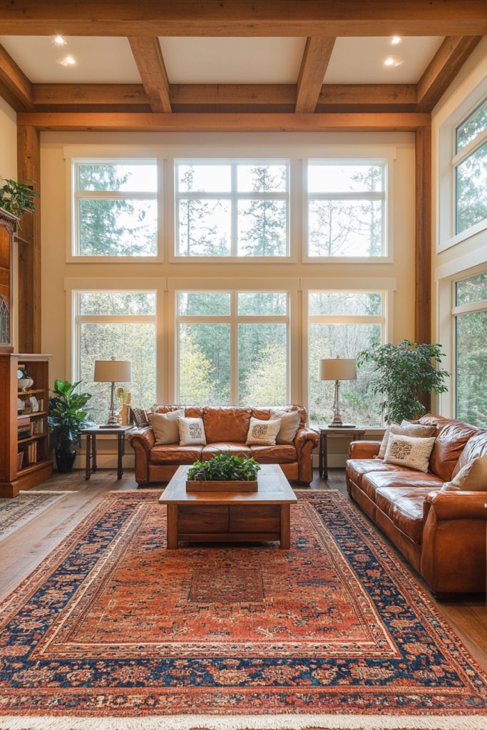 Natural Wood Living Area