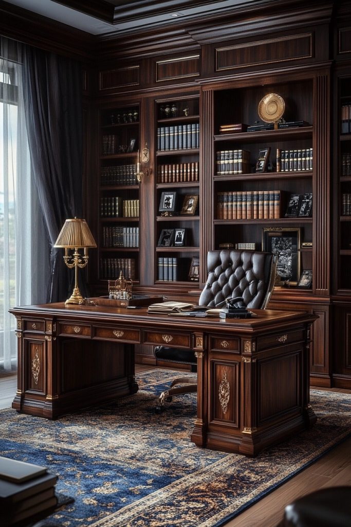 Old Money Ornate Office