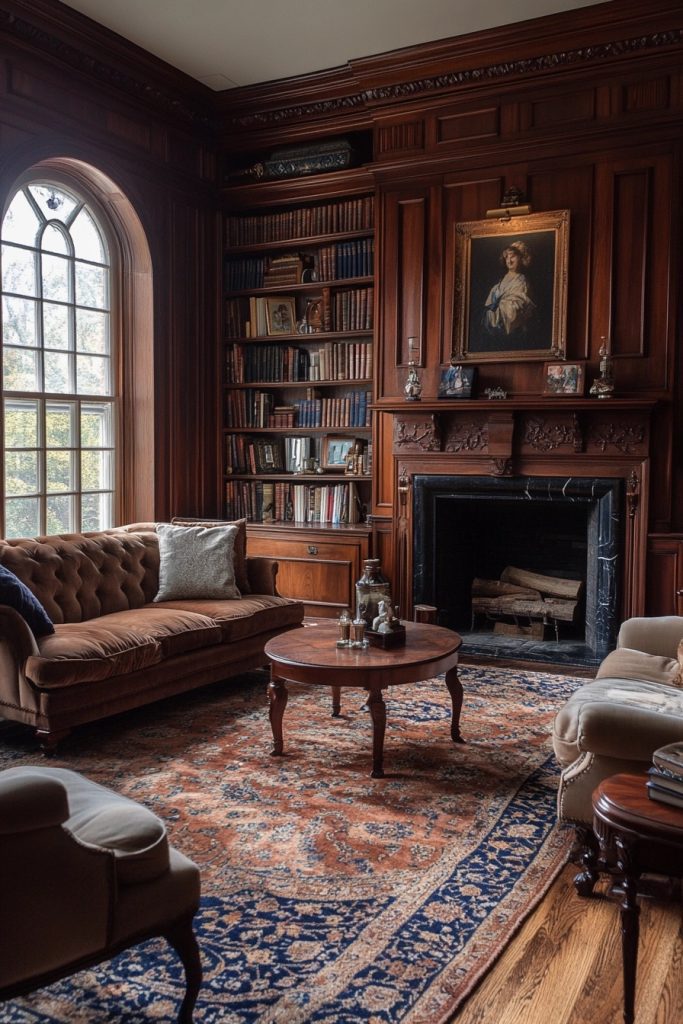 Patrician Paneling Living Room