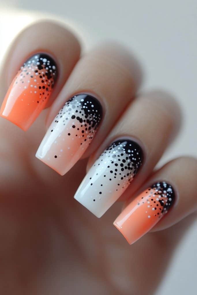 Polka Dots back to school nails