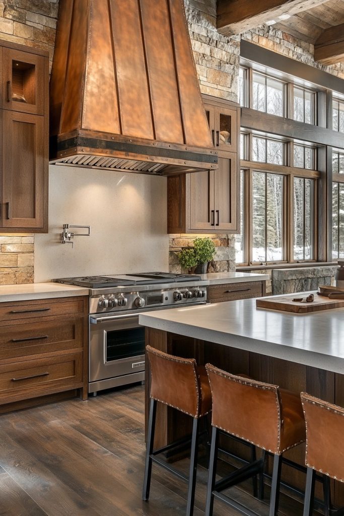 Refined Rustic Industrial Kitchen