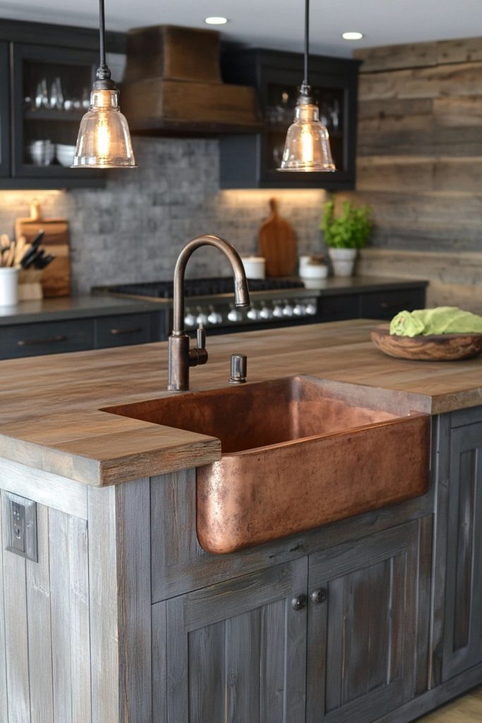 Rustic Metal Farmhouse Kitchen