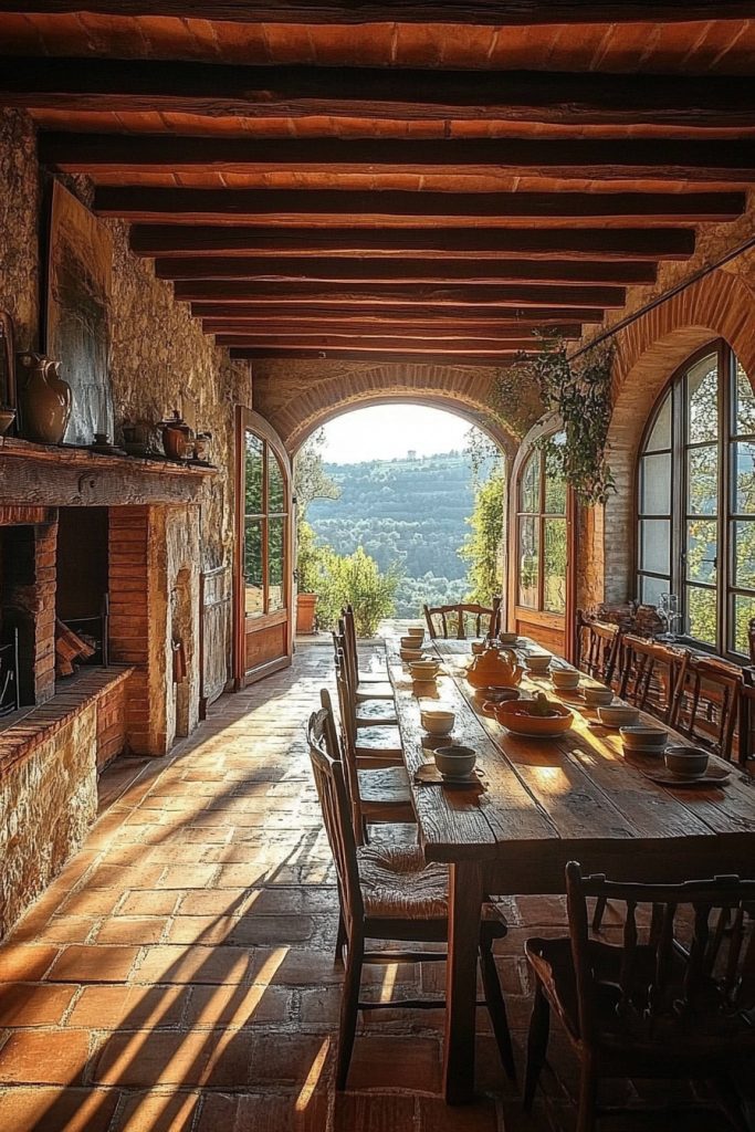 Rustic Tuscan Dining Room