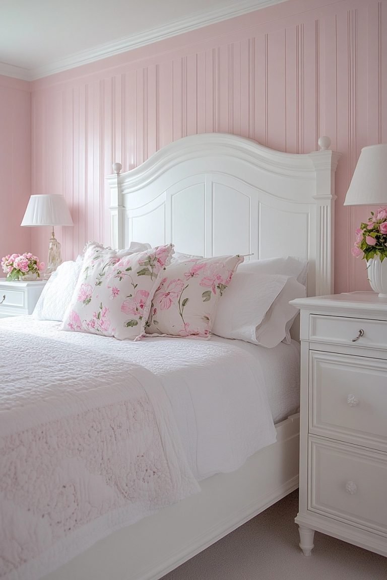 29 Pink And White Bedroom Ideas For A Soft And Elegant Look - Courtneys ...